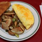Omelet with home fries and toast, served all day at Countryside Pizza and Grill